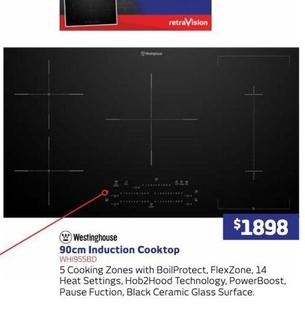 Westinghouse - 90cm Induction Cooktop offers at $1898 in Retravision