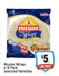Mission - Wraps 6-8 Pack Selected Varieties offers at $5 in IGA