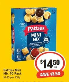 Patties Mini Mix 40 Pack offers at $14.5 in IGA