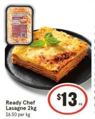 Ready Chef - Lasagne 2kg offers at $13 in IGA