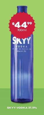Skyy - Vodka 37.5% offers at $44.99 in Thirsty Camel