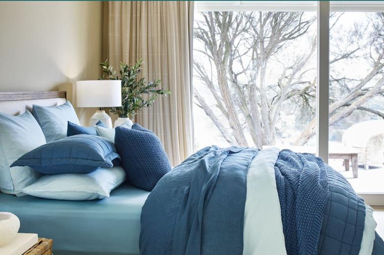 Australian House & Garden - Sandy Cape Washed Belgian Linen Quilt Cover Set offers at $184 in Myer