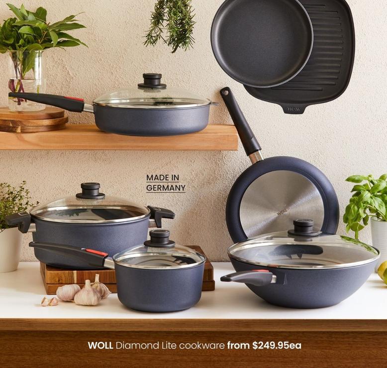 WOLL - Diamond Lite Cookware offers at $249.95 in Myer
