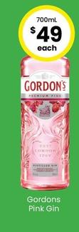 Gordons - Pink Gin offers at $49 in The Bottle-O