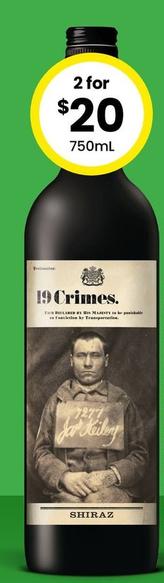 19 Crimes - Range (excl. Snoop Cali Range) offers at $20 in The Bottle-O