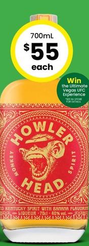 Howler Head - Bourbon Whiskey Liqueur With Banana Flavour offers at $55 in The Bottle-O