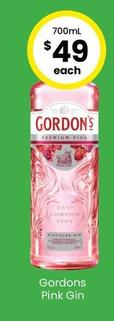 Gordon's - Pink Gin offers at $49 in The Bottle-O