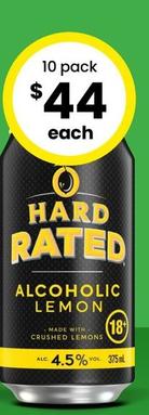 Hard Rated - 4.5% Premix Range Cans 375ml offers at $45 in The Bottle-O