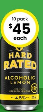 Hard Rated - 4.5% Premix Range Cans 375ml offers at $46 in The Bottle-O
