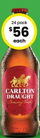 Carlton - Draught Stubbies 375ml offers at $56 in The Bottle-O