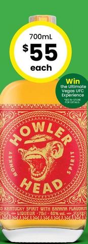 Howler - Head Bourbon Whiskey Liqueur With Banana Flavour offers at $55 in The Bottle-O