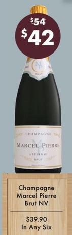 Champagne Marcel Pierre - Brut NV offers at $42 in Vintage Cellars