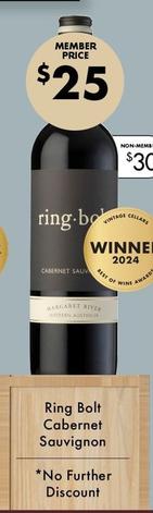 Ring Bolt - Cabernet Sauvignon offers at $25 in Vintage Cellars