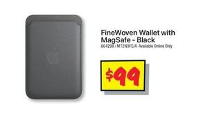Finewoven Wallet With Magsafe Black offers at $99 in JB Hi Fi