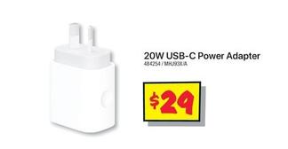 20w Usb-c Power Adapter offers at $29 in JB Hi Fi