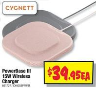 Cygnett - Powerbase Iii 15w Wireless Charger offers at $39.95 in JB Hi Fi