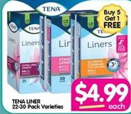 Tena - 22-30 Pack Varieties offers at $4.99 in Your Discount Chemist