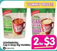 Continental - Cup A Soup 51g Varieties offers at $3 in Your Discount Chemist