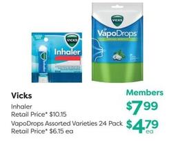 Vicks - Inhaler offers at $4.79 in National Pharmacies
