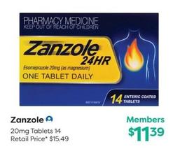 Zanzole - 20mg Tablets 14 offers at $11.39 in National Pharmacies