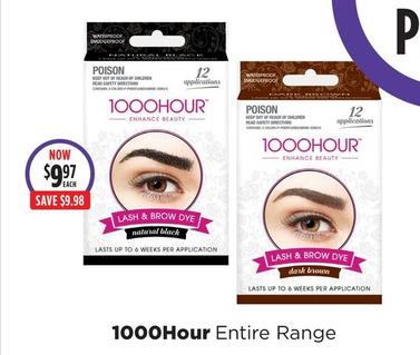 1000hour - Entire Range offers at $9.97 in Wizard Pharmacy