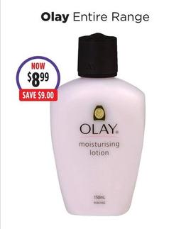 Olay - Entire Range offers at $8.99 in Wizard Pharmacy