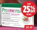 Promensil - Menopause Double Strength 30 Tablets offers at $43.49 in Wizard Pharmacy