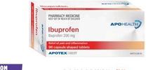Apohealth - Ibuprofen 96 Tablets offers at $15.99 in Wizard Pharmacy