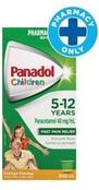 Panadol - 5-12 Years Paracetamol Oral Liquid Orange 200ml offers at $23.99 in Wizard Pharmacy