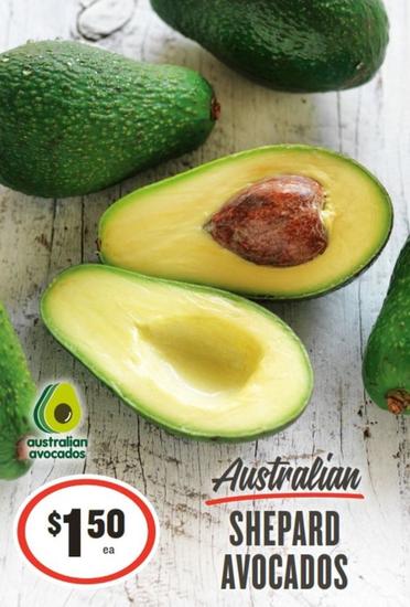 Shepard Avocados offers at $1.5 in IGA