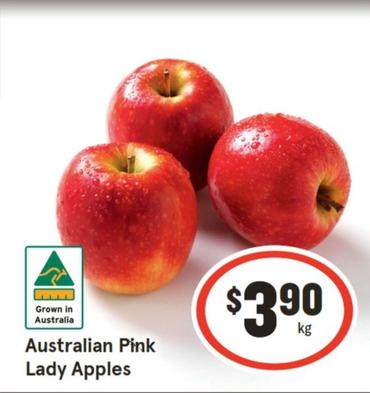 Australian Pink Lady Apples offers at $3.9 in IGA