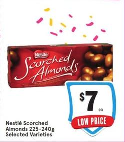 Nestlè - Scorched Almonds 225-240g Selected Varieties offers at $7 in IGA