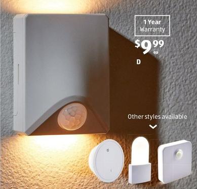 Assorted Night Lights offers at $9.99 in ALDI