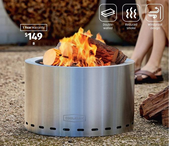 Low Smoke Fire Pit offers at $149 in ALDI