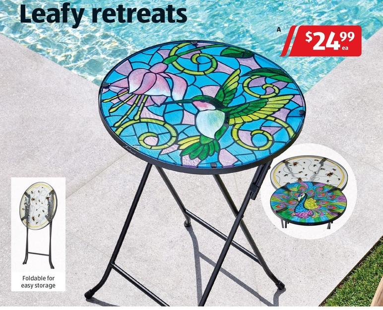 Decorative Glass Table offers at $24.99 in ALDI