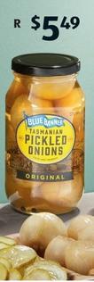 Blue Banner - Original Tasmanian Pickled Onions offers at $5.49 in ALDI