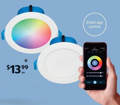 Smart LED Downlight offers at $13.99 in ALDI
