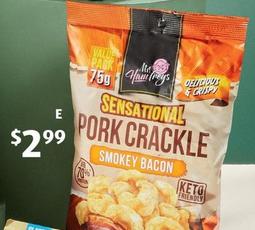 Mr Hamfreys - Pork Crackle Smokey Bacon 75g offers at $2.99 in ALDI