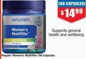 Wagner - Women's Multivite 100 Capsules offers at $14.99 in Chemist Warehouse