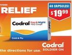 Codral - Day & Night + Dry Cough offers at $19.99 in Chemist Warehouse
