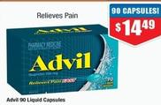 Advil - 90 Liquid Capsules offers at $14.49 in Chemist Warehouse