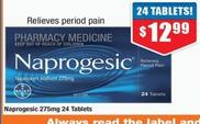 Naprogesic - 275mg 24 Tablets offers at $12.99 in Chemist Warehouse