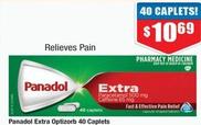 Panadol - Extra Optizorb 40 Caplets offers at $10.69 in Chemist Warehouse