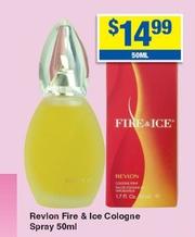 Revlon - Fire & Ice Cologne Spray 50ml offers at $14.99 in My Chemist