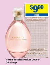 Sarah Jessica Parker - Lovely 30ml Edp offers at $9.99 in My Chemist