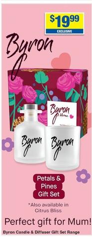 Byron - Candle & Diffuser Gift Set Range offers at $19.99 in My Chemist