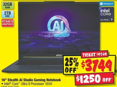 Laptops offers at $3749 in JB Hi Fi