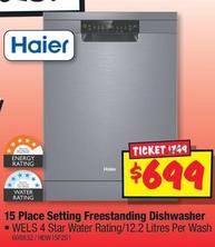 Dishwasher offers at $699 in JB Hi Fi