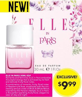 Elle In Paris 30ml Edp offers at $9.99 in My Beauty Spot