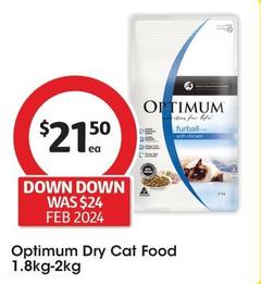 Optimum - Dry Cat Food 1.8kg-2kg offers at $21.5 in Coles
